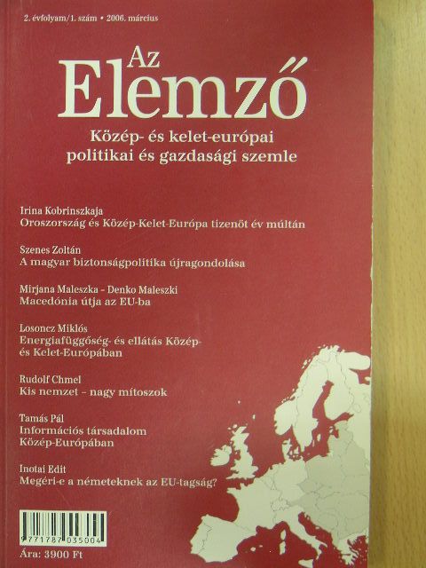 Daniel Vernet - Az Elemző 2006. március [antikvár]