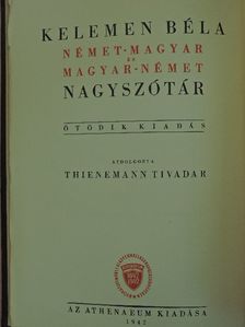 Kelemen Béla - Magyar-német nagyszótár [antikvár]