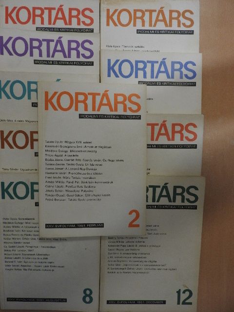 Almási Miklós - Kortárs 1981. (nem teljes évfolyam) [antikvár]