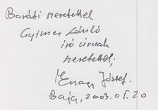 Esnagy József - A szobrász eltévelyedése (dedikált) [antikvár]