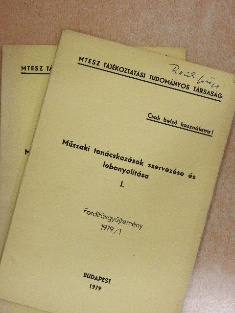 H. Manko - Műszaki tanácskozások szervezése és lebonyolítása I-II. [antikvár]