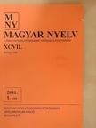 Bokor József - Magyar Nyelv 2001. március [antikvár]