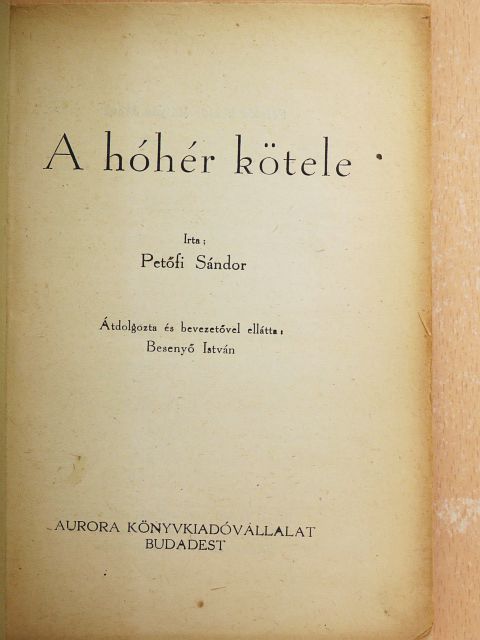 Petőfi Sándor - A hóhér kötele [antikvár]