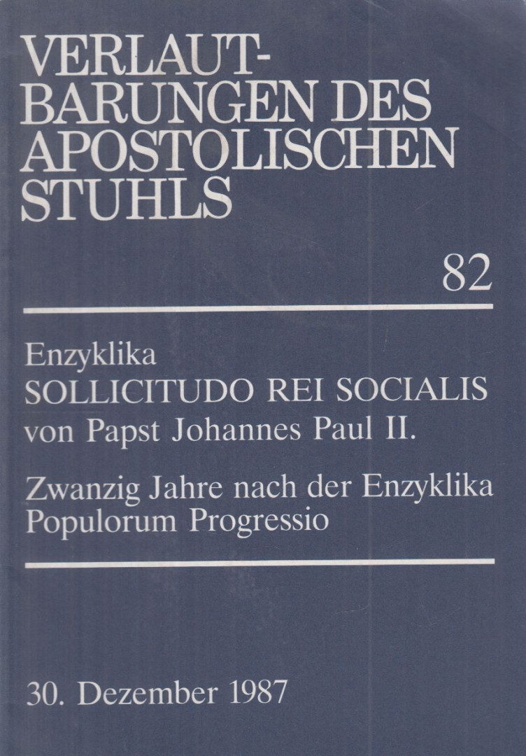 Johannes Paul II. - Enzyklika Sollicitudo Rei Socialis von Papst Johannes Paul II. [antikvár]