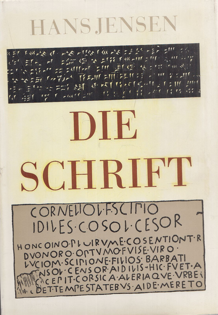 Jensen, Hans - Die Schrift (reprint) [antikvár]