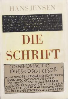 Jensen, Hans - Die Schrift (reprint) [antikvár]