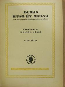 Id. Dumas Sándor - Húsz év múlva I-III. [antikvár]