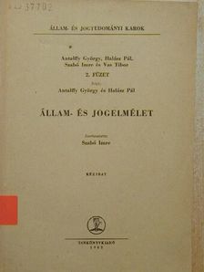 Antalffy György - Állam- és jogelmélet 2. [antikvár]