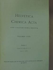 D. A. Prins - Helvetica Chimica Acta 1946. I/1-5. [antikvár]