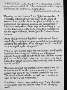 Anna Quindlen - Thinking Out Loud [antikvár]