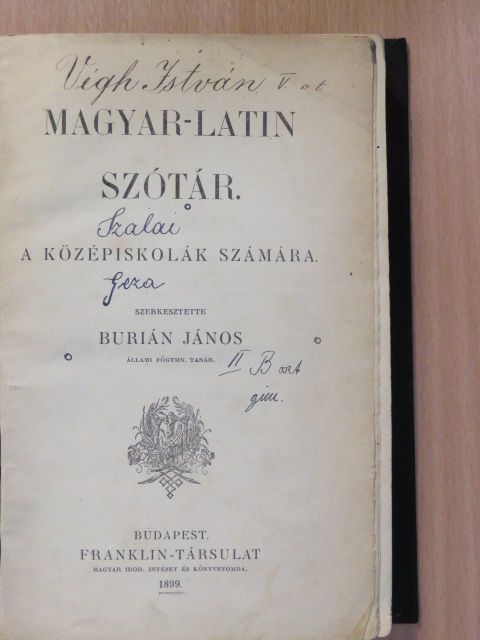 Magyar-latin szótár [antikvár]