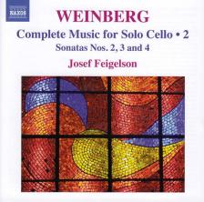 WEINBERG - COMPLETE MUSIC FOR SOLO CELLO VOL.2 - SONATAS NO.2-4 CD JOSEF FEIGELSON