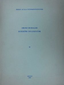 Bagi Márta - Orosz irodalmi diákköri dolgozatok II. [antikvár]