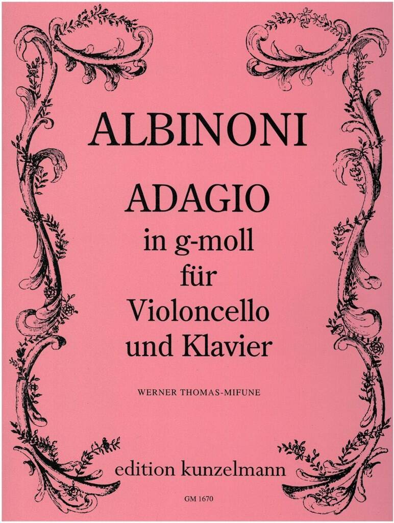 ALBINONI - ADAGIO IN g-MOLL FÜR VIOLONCELLO UND KLAVIER (W.THOMAS-MIFUNE)