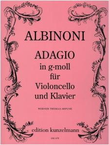 ALBINONI - ADAGIO IN g-MOLL FÜR VIOLONCELLO UND KLAVIER (W.THOMAS-MIFUNE)