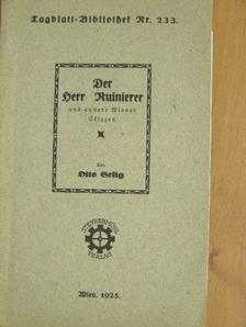 Otto Selig - Der Herr Ruinierer und andere Wiener Skizzen (gótbetűs) [antikvár]
