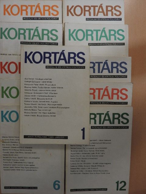 B. Lőrinczy Éva - Kortárs 1983. (nem teljes évfolyam) [antikvár]