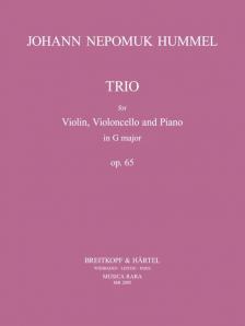 HUMMEL - TRIO FOR VIOLIN, VIOLONCELLO AND PIANO IN G MAJOR OP.65