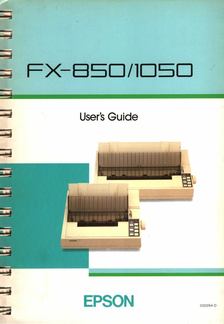 Epson FX-850/1050 User's Guide [antikvár]