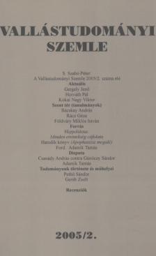 Vallástudományi Szemle 2005/2. [antikvár]