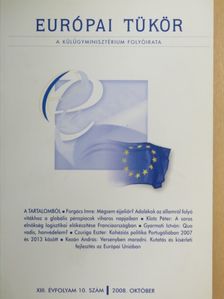 Czuriga Eszter - Európai Tükör 2008. október [antikvár]