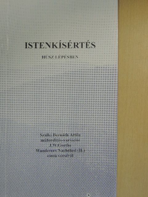 Johann Wolfgang Goethe - Istenkísértés húsz lépésben [antikvár]