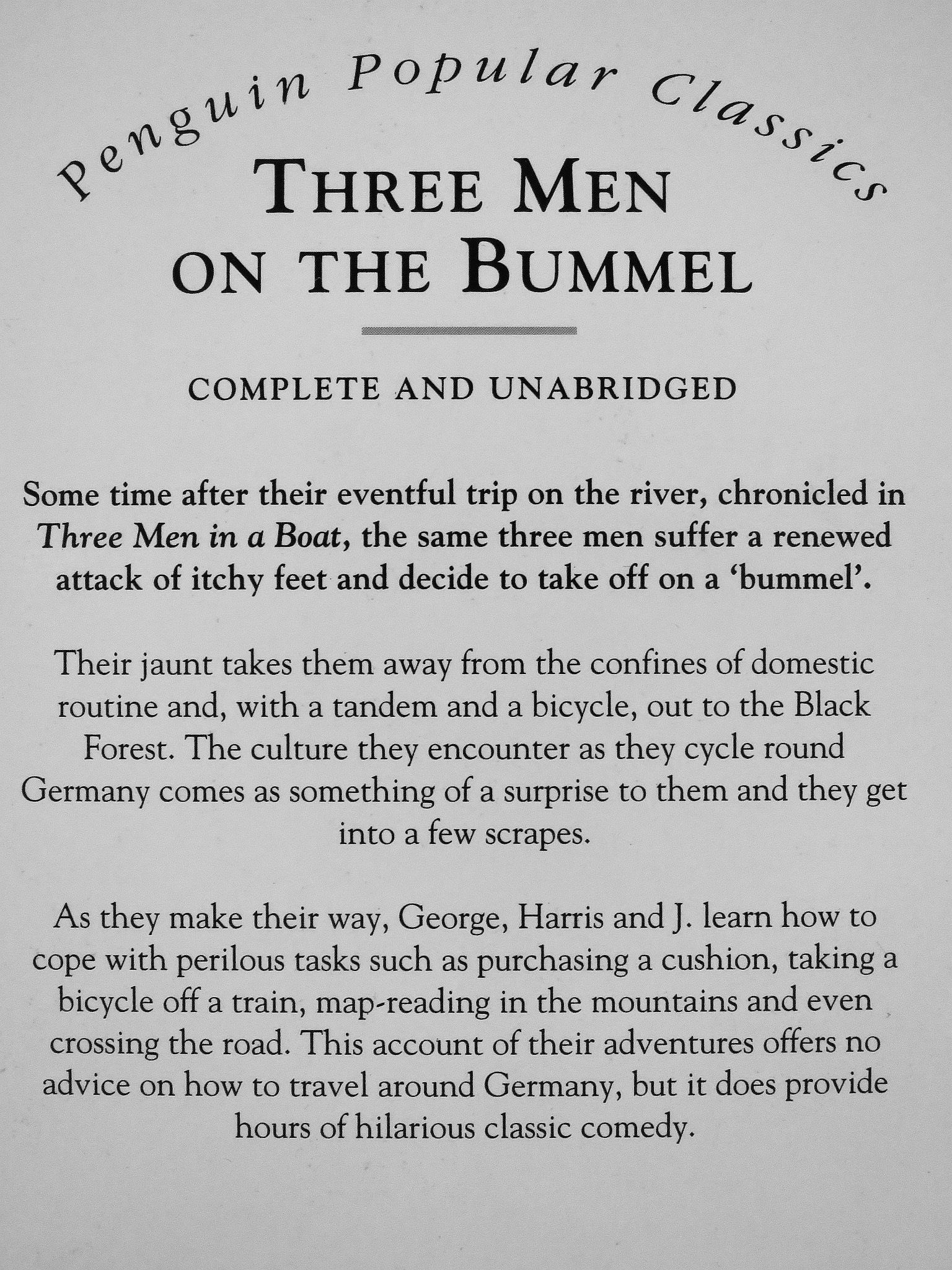 Jerome K. Jerome - Three Men on the Bummel [antikvár]
