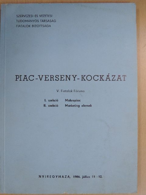 Bata László - Piac-verseny-kockázat [antikvár]
