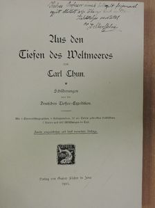 Carl Chun - Aus den Tiefen des Weltmeeres (gótbetűs) [antikvár]