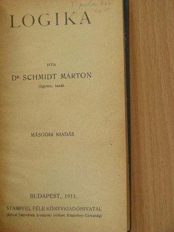 Dr. Schmidt Márton - Logika [antikvár]