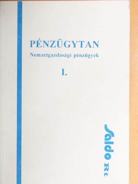 Bácskai Tamás - Pénzügytan I. [antikvár]
