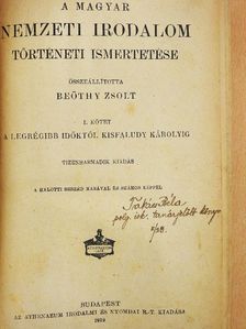 A magyar nemzeti irodalom történeti ismertetése I-II. [antikvár]
