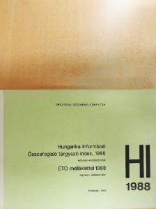 Hungarika Információ 1988 [antikvár]