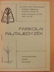 Faiskolai fajtajegyzék [antikvár]