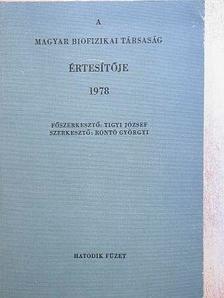 Belágyi József - A Magyar Biofizikai Társaság Értesítője 1978. [antikvár]