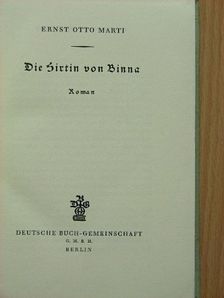 Ernst Otto Marti - Die Hirtin von Binna [antikvár]