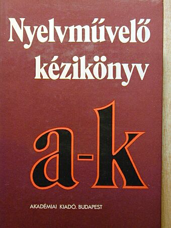 Elekfi László - Nyelvművelő kézikönyv I. (töredék) [antikvár]