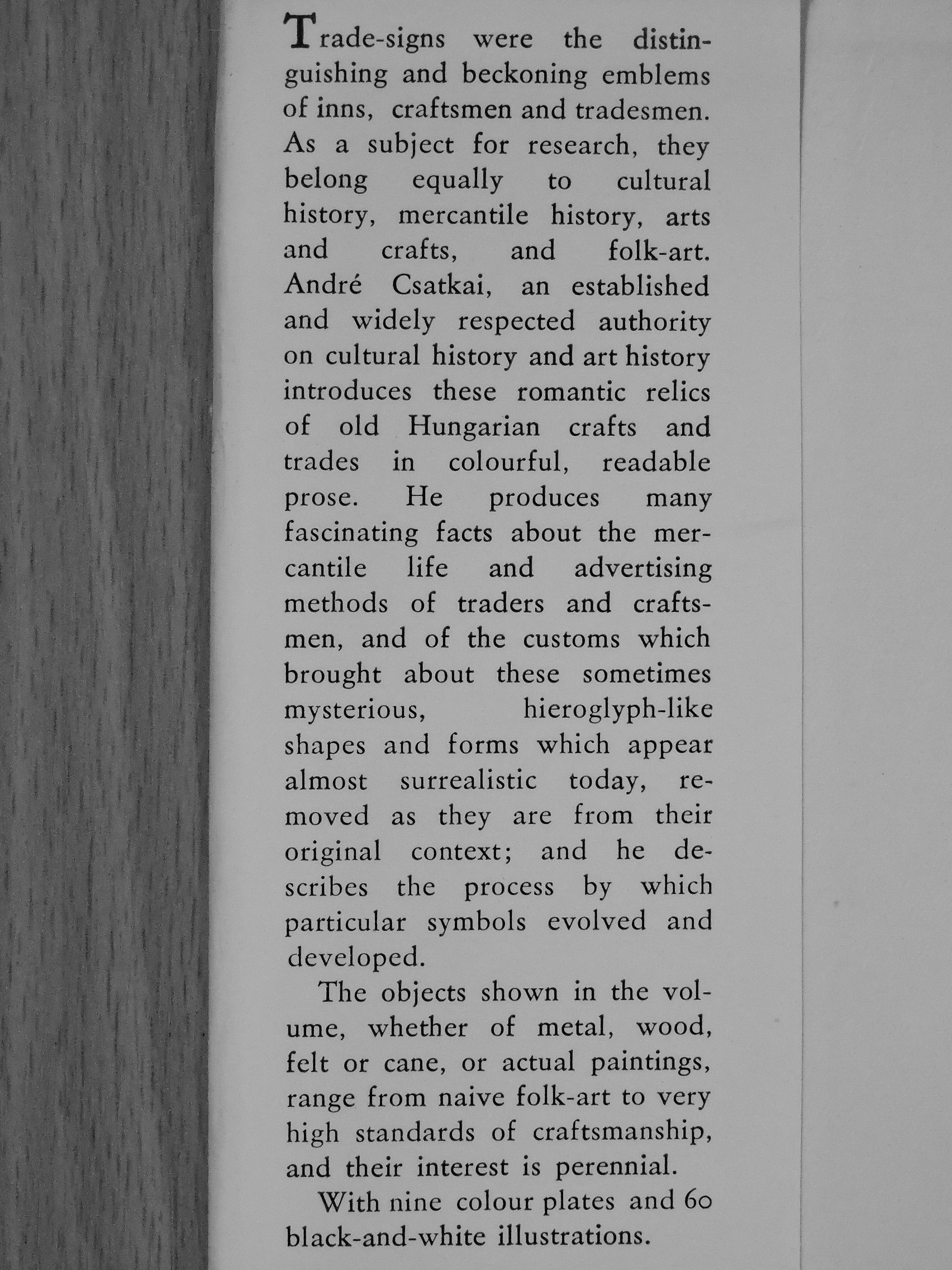 André Csatkai - Old Trade-Signs in Hungary [antikvár]