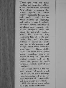 André Csatkai - Old Trade-Signs in Hungary [antikvár]