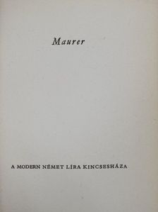 Georg Maurer - Georg Maurer [antikvár]