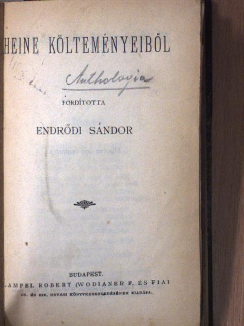 Ada Negri - Heine költeményeiből/Lenau verseiből/Balassa Bálint válogatott költeményei/Versek/Két olasz költőnő [antikvár]