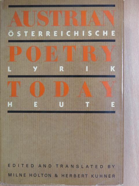 Erich Fried - Austrian Poetry Today [antikvár]