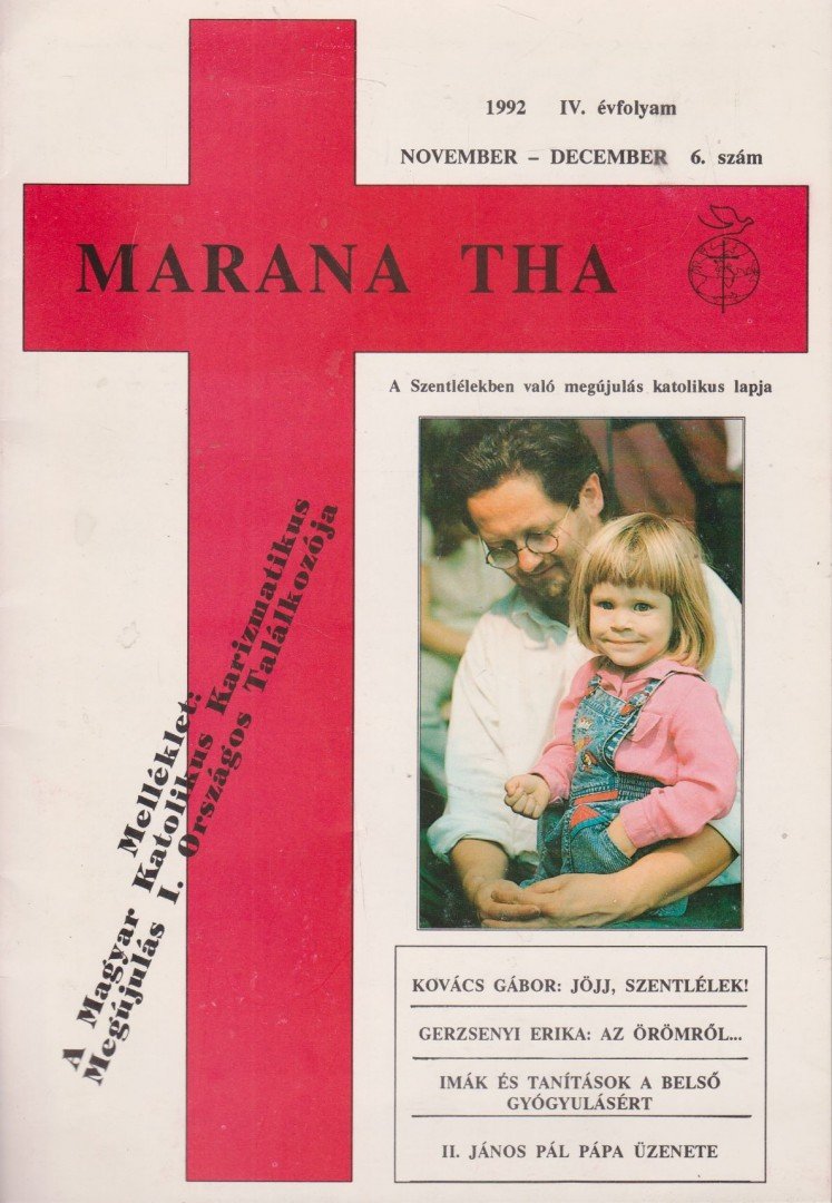 Marana Tha 1992 november-december 6. szám [antikvár]