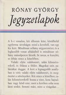 RÓNAY GYÖRGY - Jegyzetlapok [antikvár]