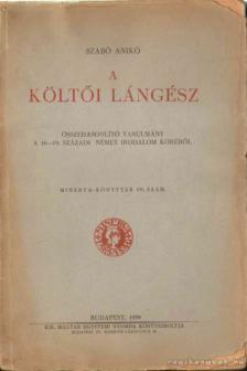 Szabó Anikó - A költői lángész [antikvár]