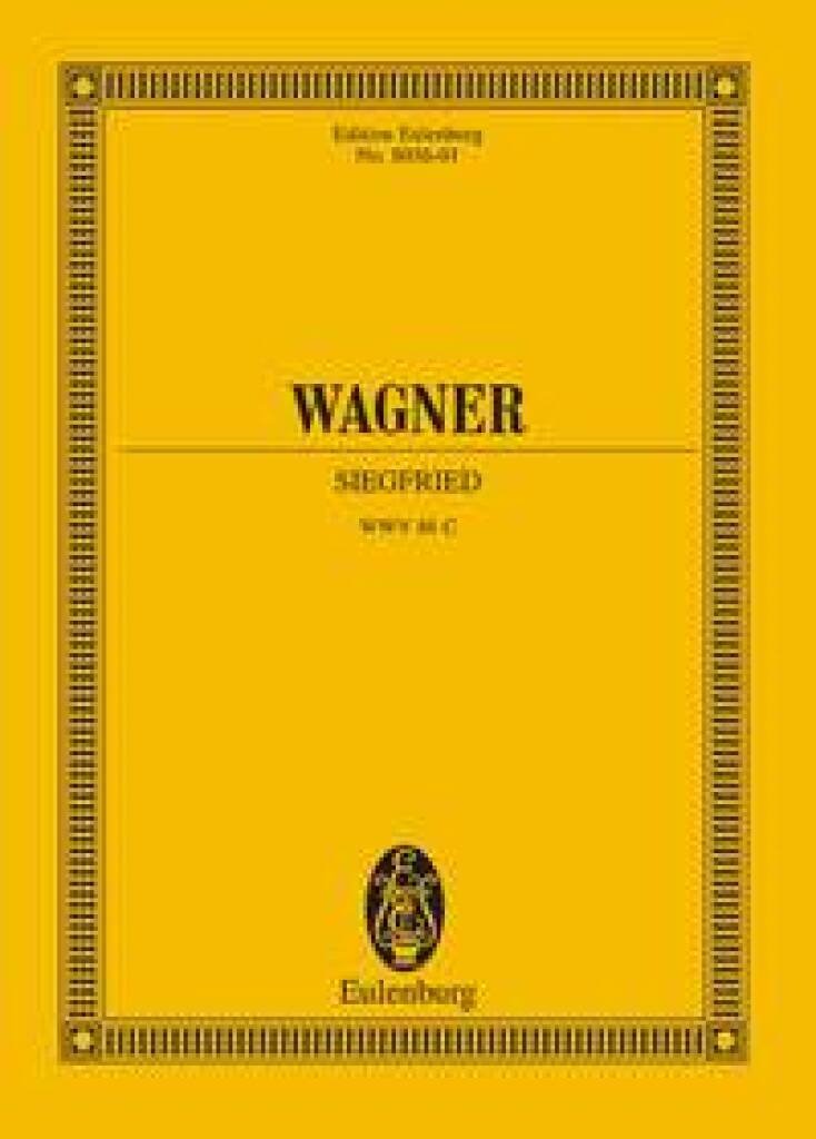 Wagner - SIEGFRIED WWV 86 C TASCHENPARTITUR ( KLAUS DÖGE UND EGON VOSS)