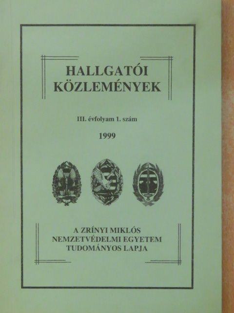 Birovecz István - Hallgatói közlemények 1999/1 [antikvár]
