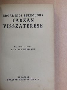 Edgar Rice Burroughs - Tarzan visszatérése [antikvár]