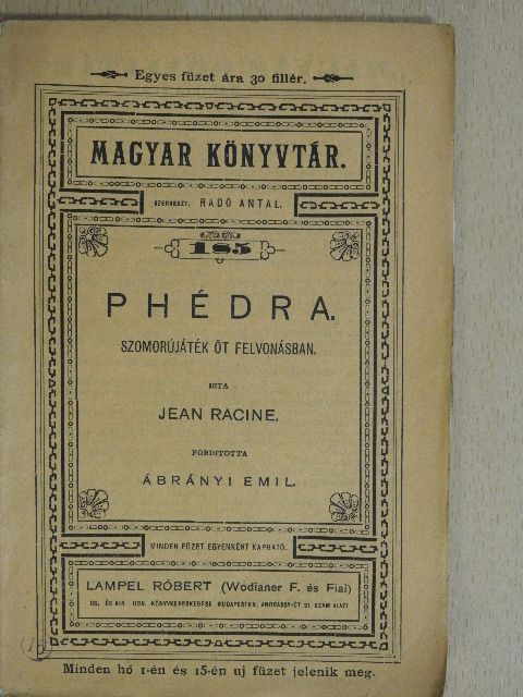 Jean Racine - Phédra [antikvár]