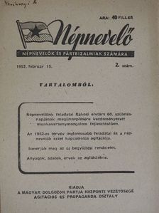 Népnevelő 1952. február 15. [antikvár]